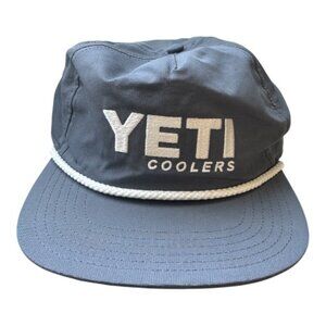 Yeti Coolers Trucker Hat Men's Size O/S Gray White Snapback Adjustable